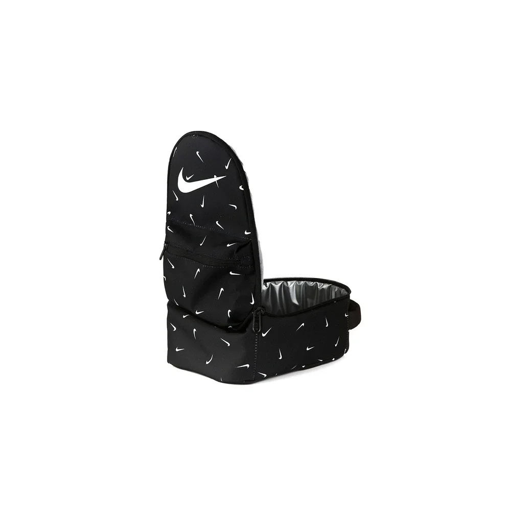 Nike Classic Fuel Pack Lunch Bag - Black, White Swoosh One Size New With Tags